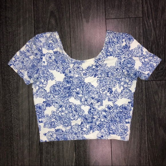 American apparel floral crop top - Picture 2 of 3